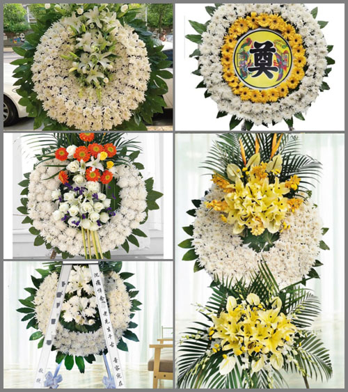 广东东莞市中堂镇一村村花圈速递